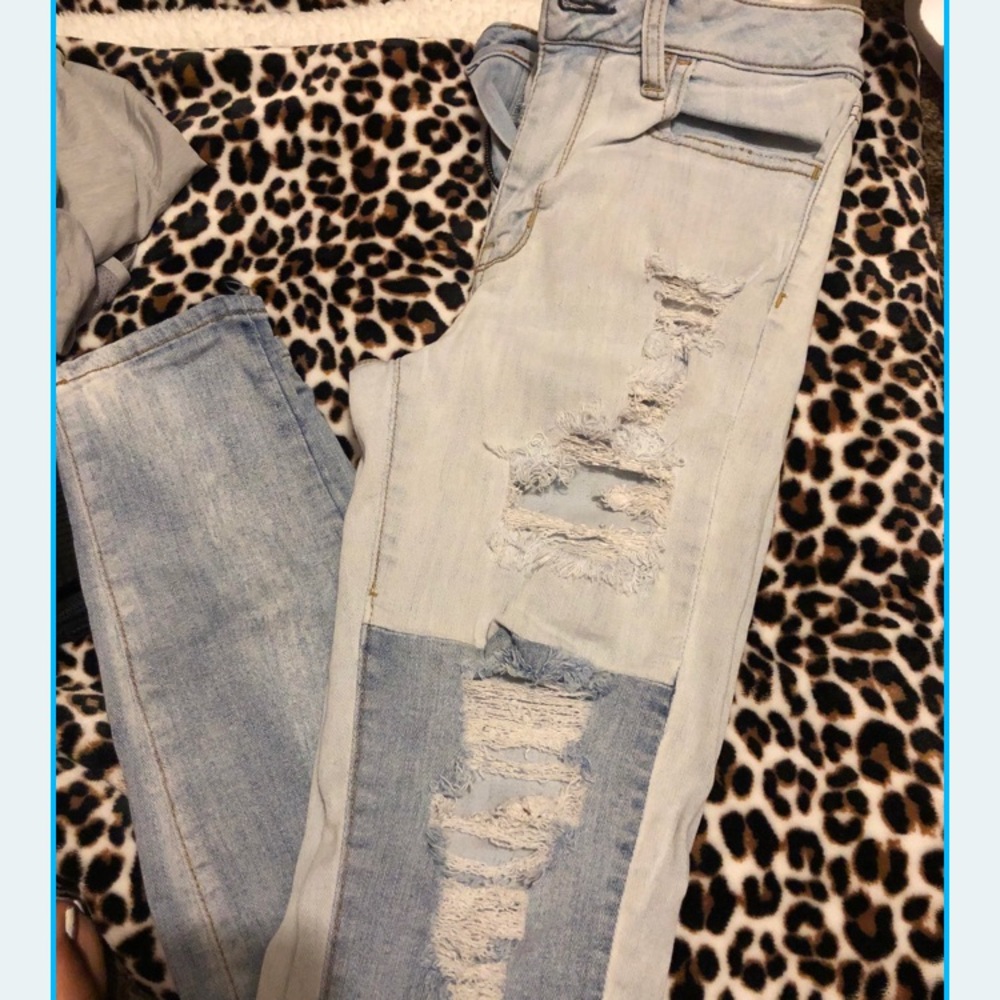 Two Toned American Eagle Jeans